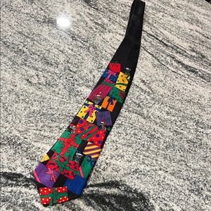 Colorful Christmas Patterned Men's Tie